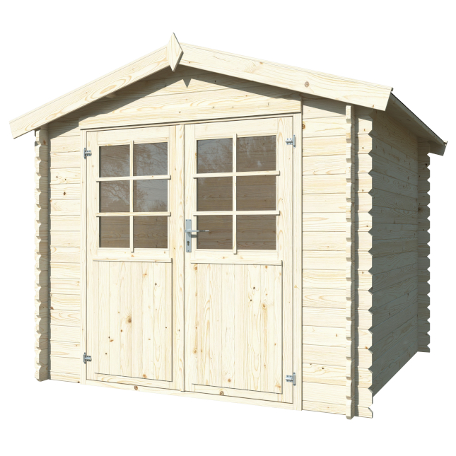 CASETTA IN LEGNO GREZZO NOEMI CM. 250X250 LOSA LEGNAMI